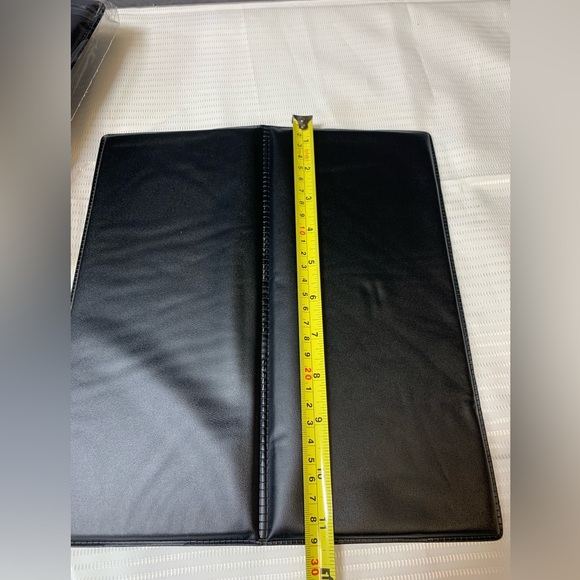 Check Holder Restaurant Waitstaff Waiter Waitress Double Panel (Black)set of 8 - Picture 4 of 5